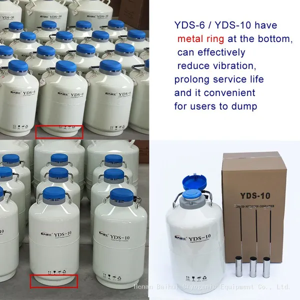 Laboratory Azot Tank Veterinary Liquid Nitrogen Thermos to Freeze Semen 8l 10lter photo-3