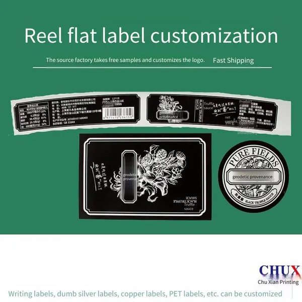 Mirror Copperplate Paper Self-adhesive Label Rolls, Color Printing, Custom Printing, Production and Processing photo-4