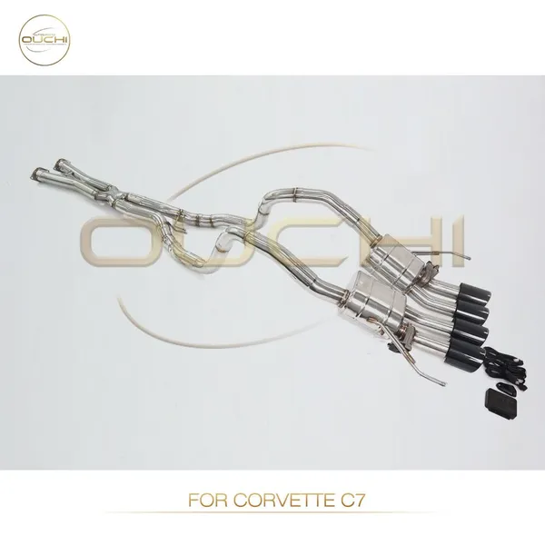 SS304 Exhaust System Catback for Corvette C7/C8 Z06 Muffler With Tips High-performance Car Exhaust Parts