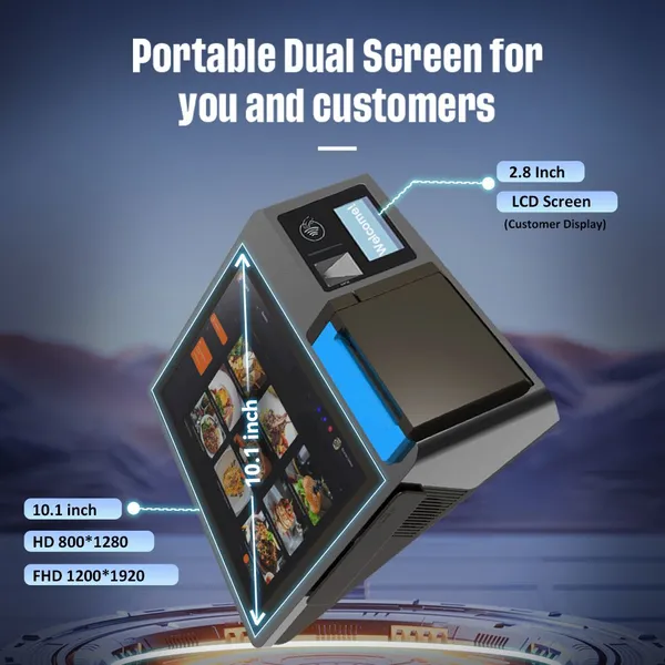 Square Desktop- Portable POS - MSR Card Machine to Accept Payments for Restaurants, Retail, Beauty, and Professional Services Z100 photo-2