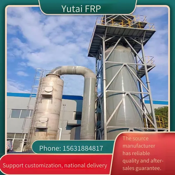 Flue Gas Desulfurization Tower, Frp Spray, Acid Mist Purification Tower, Workshop Dust Treatment, Integrated Denitrification Tower for Building Material Brick Factories photo-4