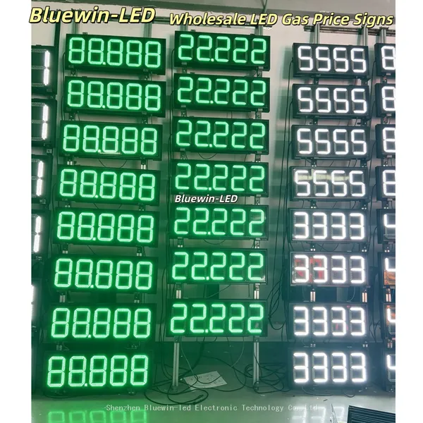 Manufacturer 7 Segments LED Display Remote Control Led Digital Gas Price Sign for Petrol Station Gas Price Display 6~64 Inch photo-5