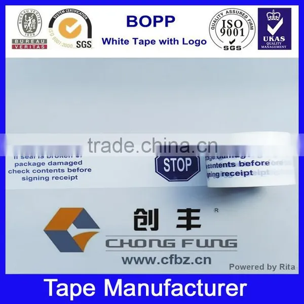 Protect Package Well Bopp Warning Printed Tape