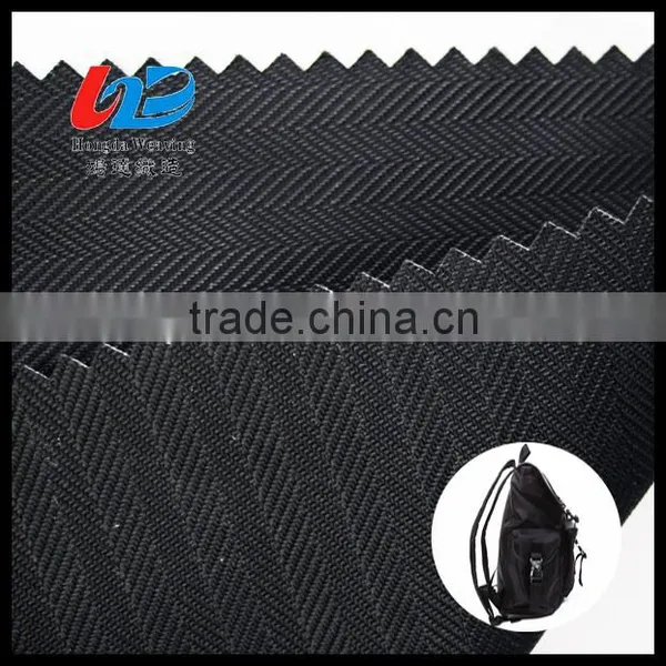 400D Polyester Herringbone Fabric With PU/PVC Coating For Bags/Luggages/Shoes/Tent Using