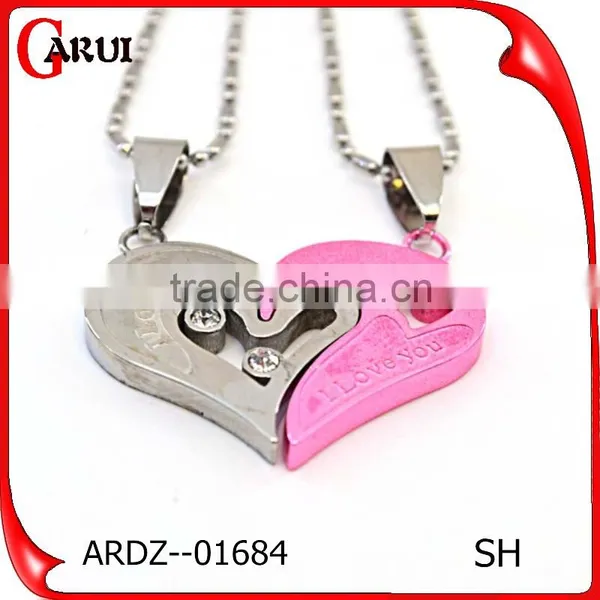 Chinese Couple Fashion Pendant Color 316l Stainless Steel Jewelry Girlfriend Heart Pendant Necklace photo-5