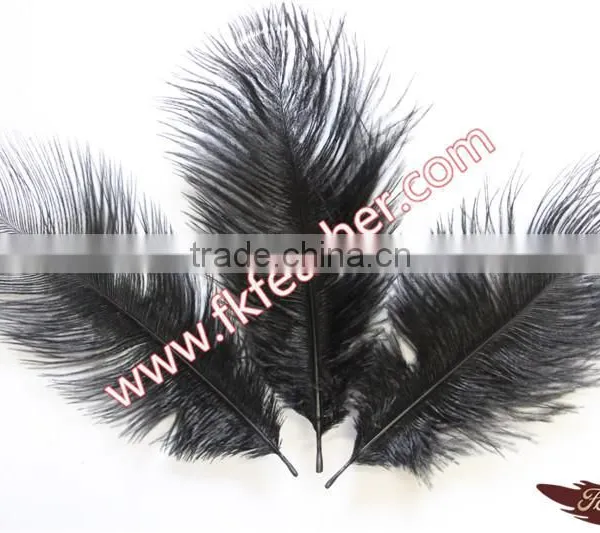 Cheap Craft Feather Black Ostrich Feathers Fabric For Wedding Decorations And Party Rnament photo-2