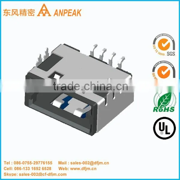 Compliant With RoHS Solder Wire Type Usb Connector