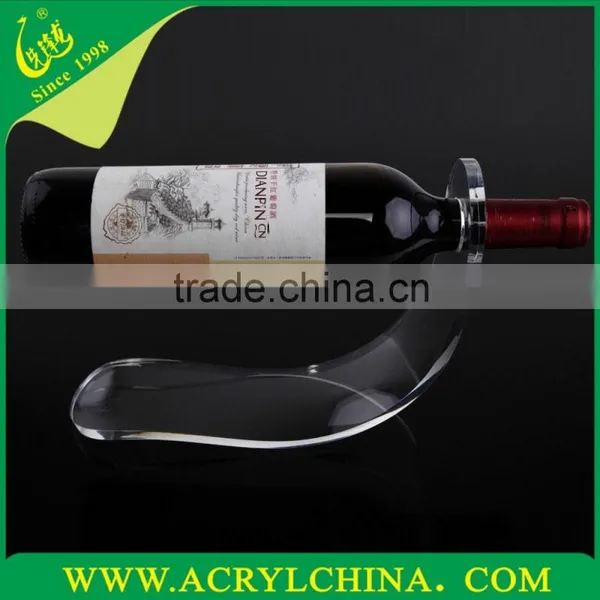 Clear Acrylic Red Wine Display Rack,bar Supplies PMMA Wine Rack Wine Display photo-2