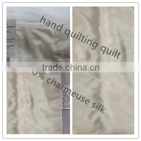 Hand Quilting 100% Silk Floss Quilt 19mm Silk/cotton 200TC photo-3