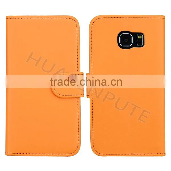 New! Flip PU Wallet Leather Case Cover For Samsung Galaxy S6 Edge Wallet Leather Case photo-3
