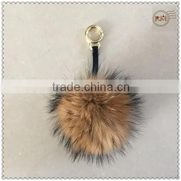 Genuine Raccoon Fur Pompons photo-2