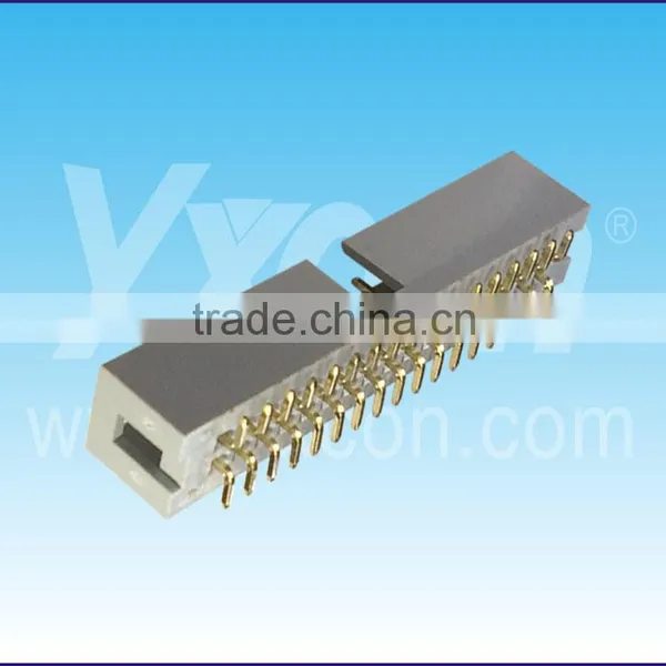 China Big Factory 2.54mm Pitch High Quality Vertical SMD Grey Color Box Header photo-2