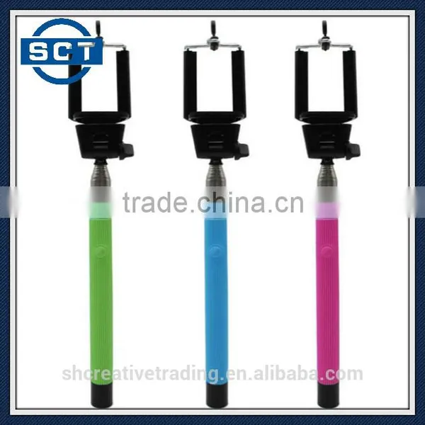 New Monopod Cable Take Pole Selfie Stick for Mobile Phones photo-2