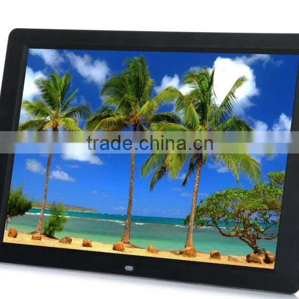 High Quality 15 Inch Digital Photo Frame With Wooden Frame 15 Inch Digital Photo Frame With Muti Function photo-3