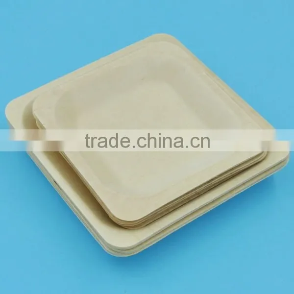 Square Wooden Plate