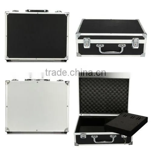 Pro Aluminium Tattoo Machine Gun Supply Kit Set Lock Storage Box Case UK photo-2