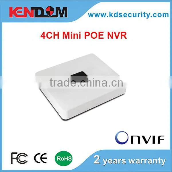 H.264 4CH Mini 1080P POE NVR Onvif Cheap NVR Support 4CH 1080P IP Camera NVR Kit
