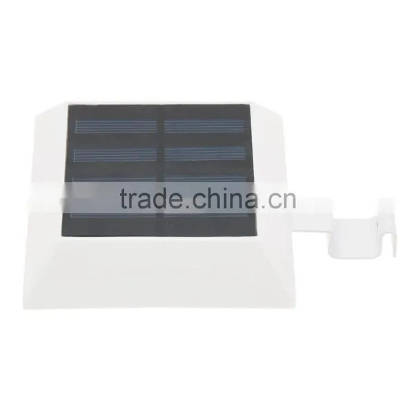 3W 6 LEDs Solar Powered Wall Mount Lamp Security Outdoor Light Dusk to Dawn Auto On/Off for Garden Door Street Yard Path White photo-2