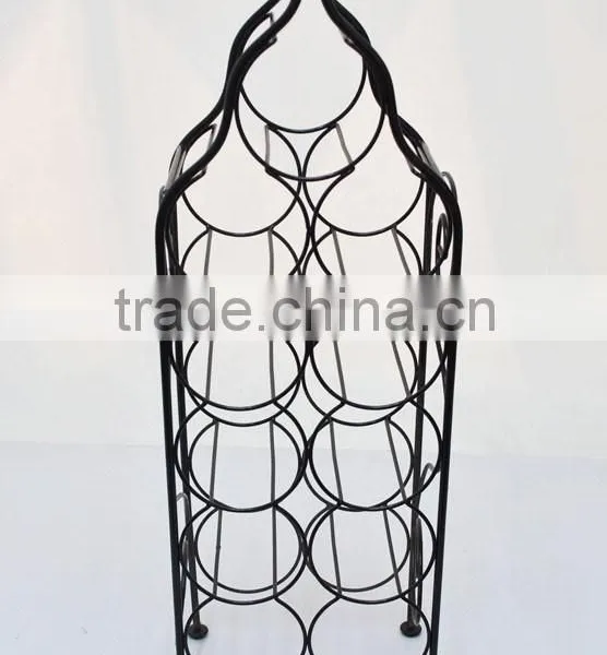 Customized Shining Fashionable Metal Wine Shelf Rack Quality Choice photo-5