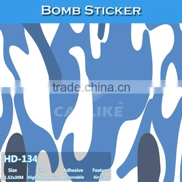 HD-132 Best Selling Do Not Damage Paint Sticker Bomb Car Wrap Vinyl photo-4