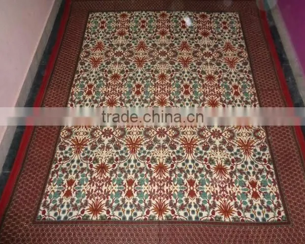 New Flowers Printed Hand Block Tapestry photo-2