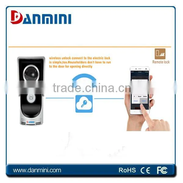IOS / Android Intercom Door Opener Wireless IP Video Door Phone With Full Duplex Audio