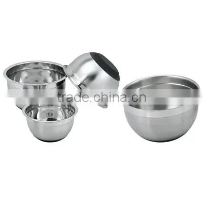 4pcs Stainless Steel Salad Bowl Set