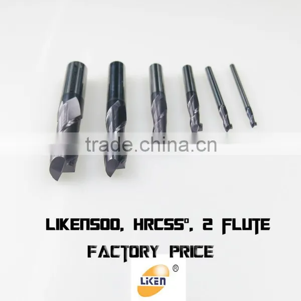 Liken500 HRC55 2Flute End Mill CNC Milling Cutter Wood photo-3