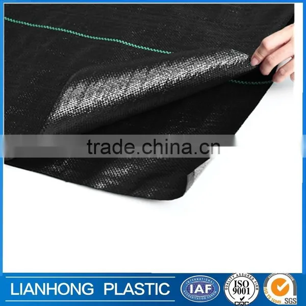 3.2oz Heavy Duty 6.5ft Wide Weed Barrier Fabric Panel, Garden Fabric 3.2 Oz/sq.yd, Woven Weed Control Landscape Fabric Sheeting photo-6