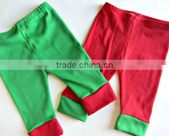 100% Cotton Kids Christmas Pyjamas Pants Red/green