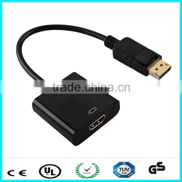 26cm Black Displayport Male to Hdmi Female Adapter Cable photo-2