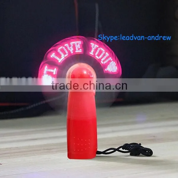 Customize Promotion Gifts Mini LED Message Fan With Handheld and Hanging Design photo-5