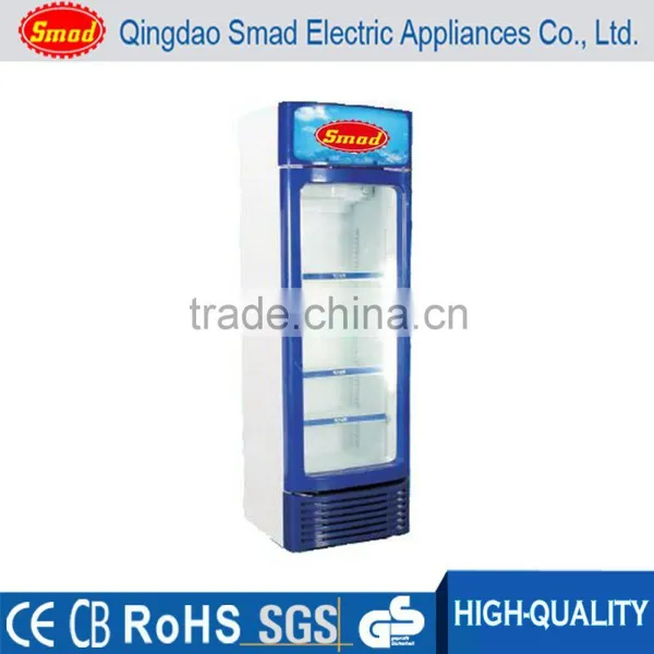 Transparent Glass Door Upright Supermarket Showcase Display Refrigerator photo-3