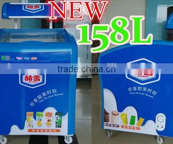 151L 158L Small Ice Cream Freezer Mini Ice Cream Freezer Ice Cream Chest Freezer photo-5