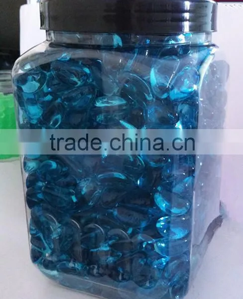 Natural Clear Colored Cobalt Blue Slag Glass Rocks for Gabion and Home Landscaping photo-5