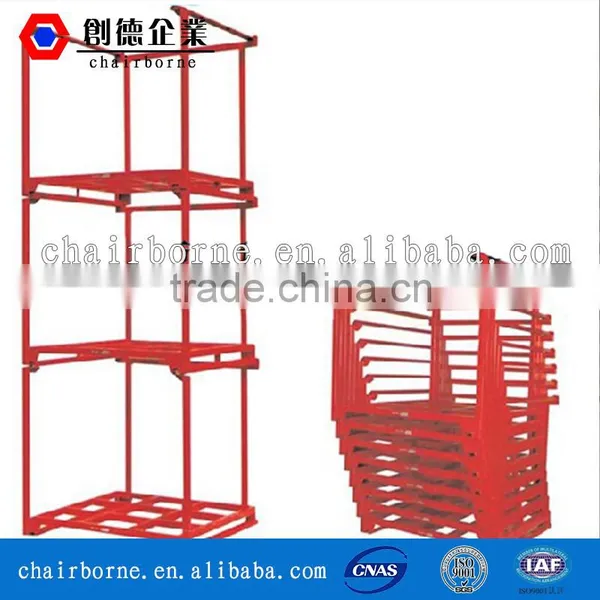 Powder Coated Stable Stacking Pallet Stacking Frame High Loading Capacity Pallet Rack photo-2