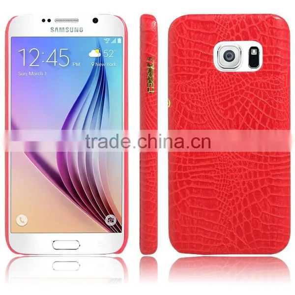Leather Back Cover Case for Samsung Galaxy s7 S7edge Ultra Thin Crocodile Pattern PU Leather Hard Back Cover photo-4