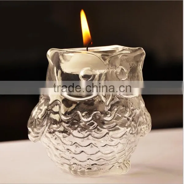 2016 Hot Sale Crystal Night Owl Candle Holder for Home Decor photo-3
