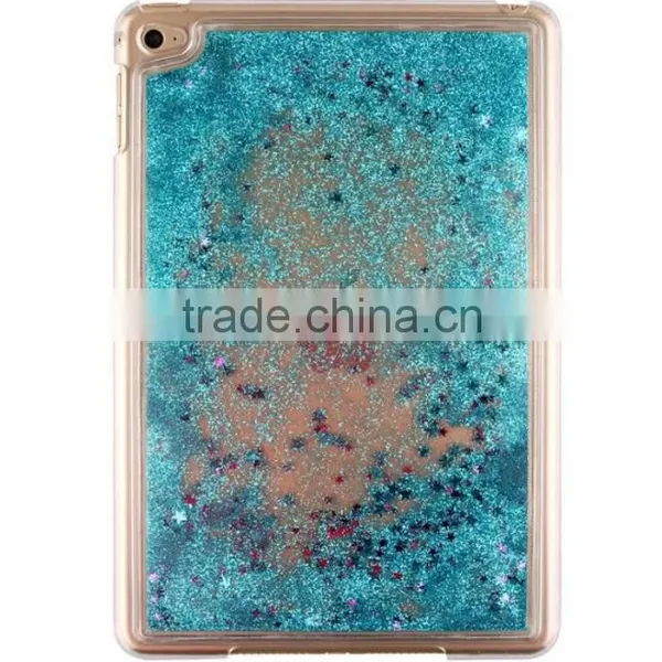 Hard Plastic Bling Bling Flowing Sand Tabet Case for Ipad Mini, for Mini Ipad 4 Cover Case Sparkling Quicksand Design photo-3