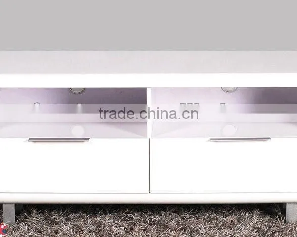 Modern MDF TV Stand in High Gloss Finish With Drawers