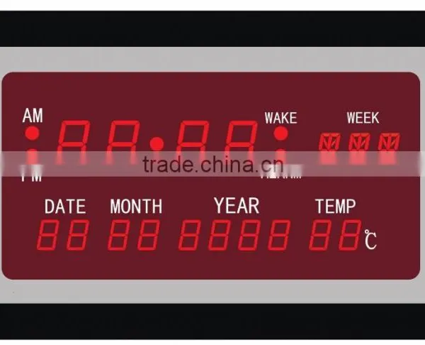 Digital calendar led digital wall clock digital led clock