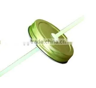 Straw Beverage Glass Jar With Handle photo-2
