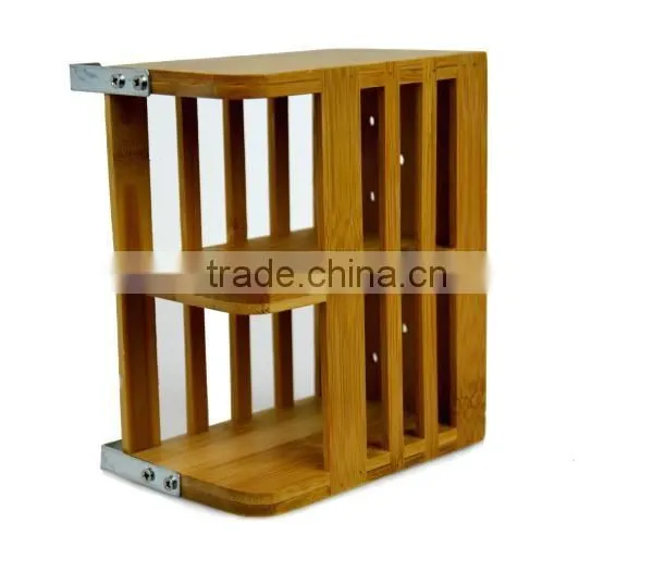 BH005/Hot Sale Exquisite Suspensible Bamboo Utensil Drying Rack photo-3