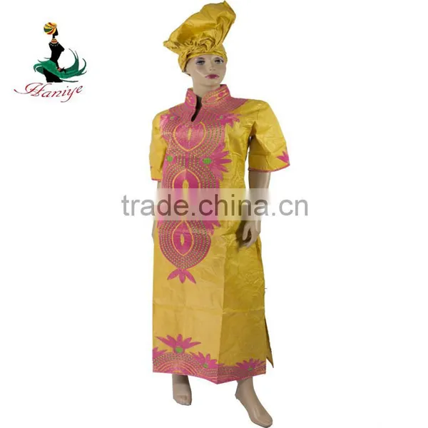 Bazin Riche Dress 2016 Long Rich Bazin Dress Embroidery for Lady photo-2