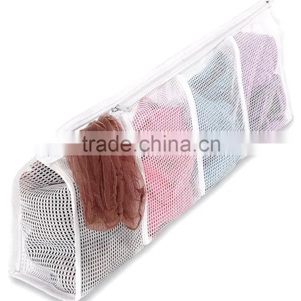 Polyester Mesh Hosiery Wash Bag With 4 Compartments photo-3