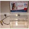 Acrylic Clear Donation Box With Chain & Lock (AD-F-020)