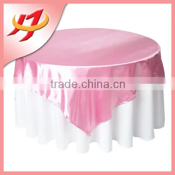 New Arrival Fancy and Elegant Wedding Satin Table Overlay photo-3