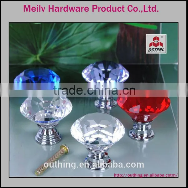 High Quality k9 Glass Kitchen Cabinet Furniture Drawer Crystal Knob photo-2