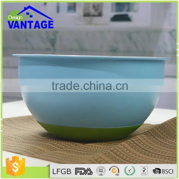 Salad Bowl With Silicone Bottom Stainless Steel Mixing Bow Set photo-5