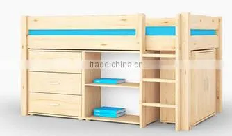 Hot Selling Children Bed New Design Solid Wood Material Kids Bunk Bed photo-4